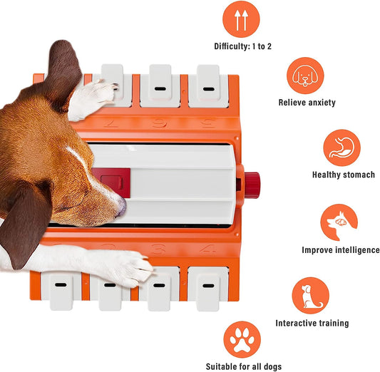 Puzzle Toys for Dog Boredom and Mentally Stimulating, Slow Food Feeder Dispenser