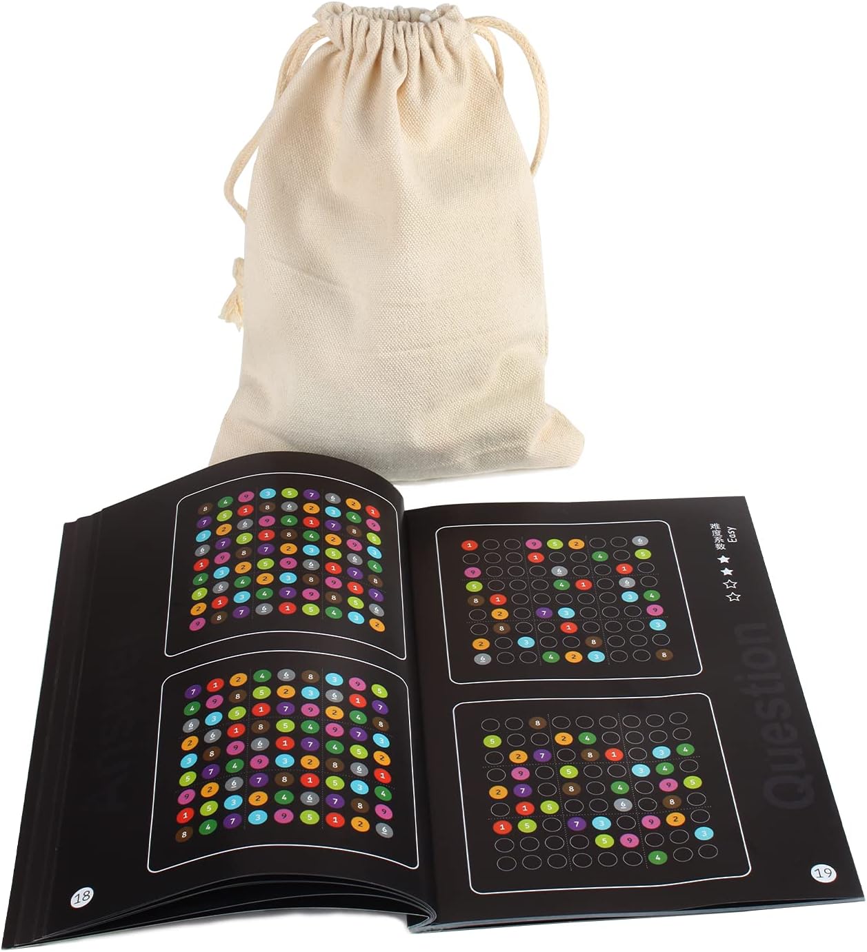 Wooden Sudoku Puzzle Board Game Math Brain Teaser Toys SD-10(Colorful)