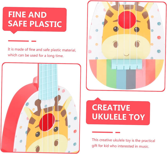 2pcs Ukulele Toy Musical Toys Toy for Kids Plastic Playes Children Ukulele Toy Kids Musical Instrument Musical Instrument Plaything Ukulele Plaything Mini Ukulele Plastic Ukulele