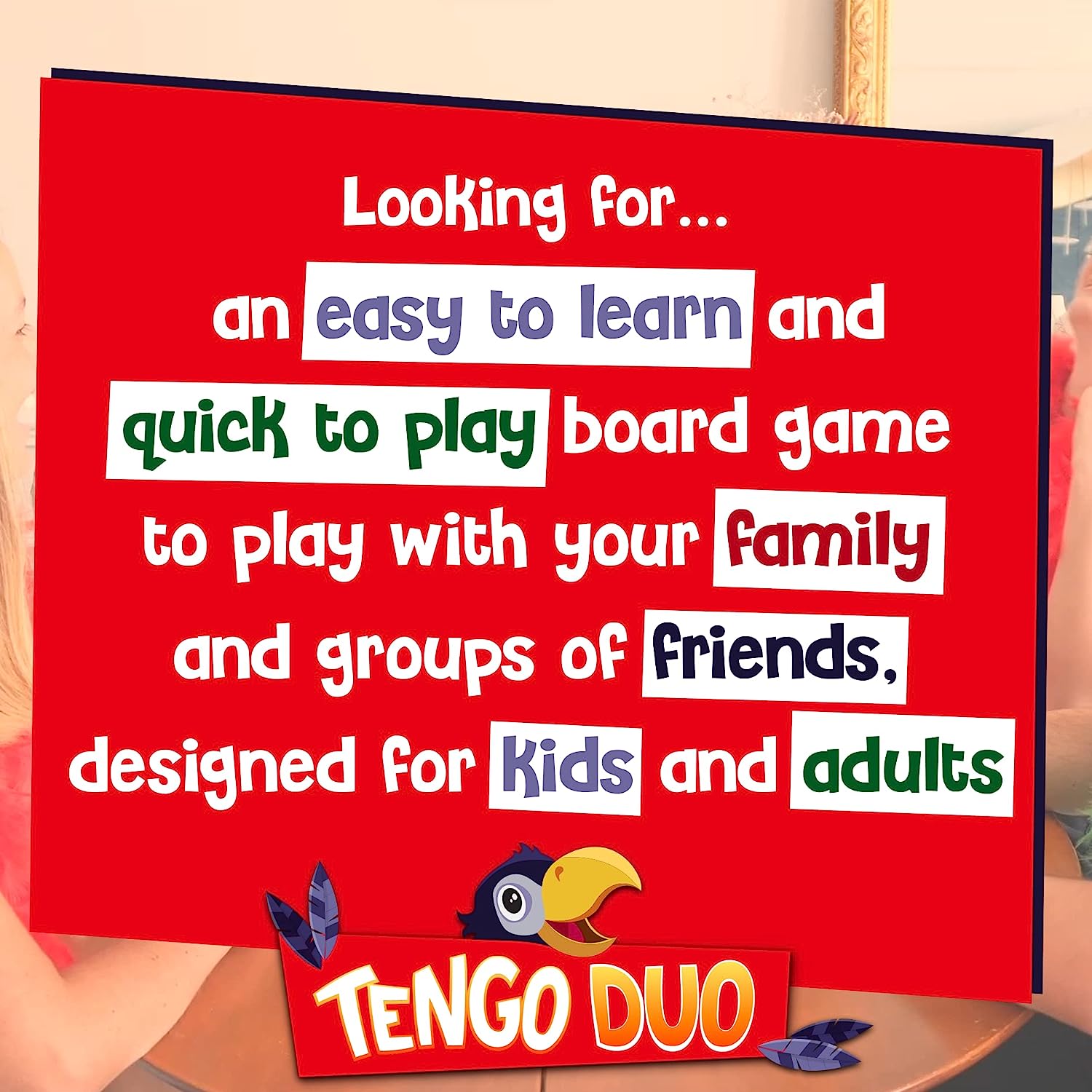 Tengo Duo - Great Minds Only Matching Party Game - Family Games for Kids and Adults - Games for Family Game Night - Family Games