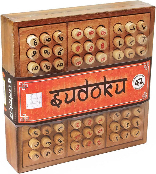 Logica Puzzles Art. Sudoku - Brain Teasers in Fine Wood - The Numbers Challenge
