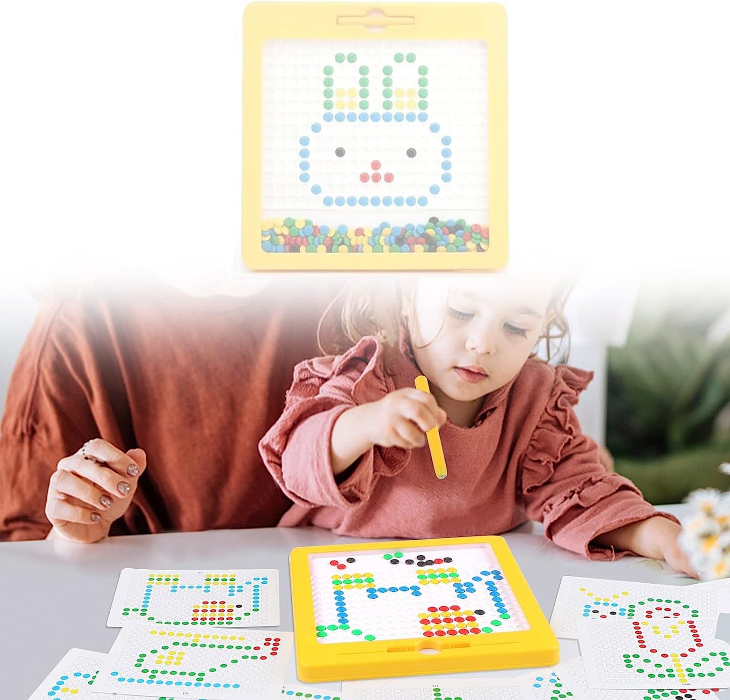 Hand-eye Coordination Toy Drawing Game Magnetic Educational Toy For Children Magnet Jigsaw Board Baby Puzzle Toy