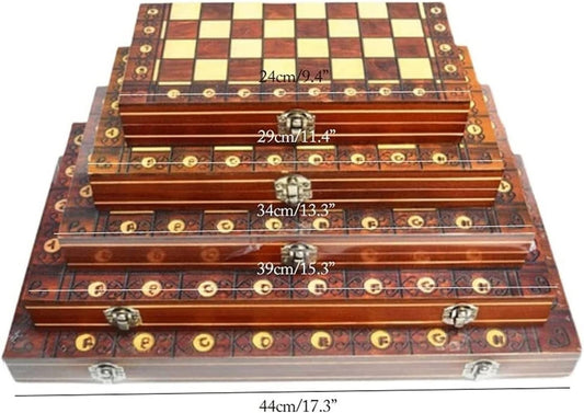 Chess Game Set Chess Set Chess Board Set 3 in 1 Chess Checkers，Folding Case Travel Chess Board Game Chess Board Game Wooden Chess Set Chess Board Game Chess Game