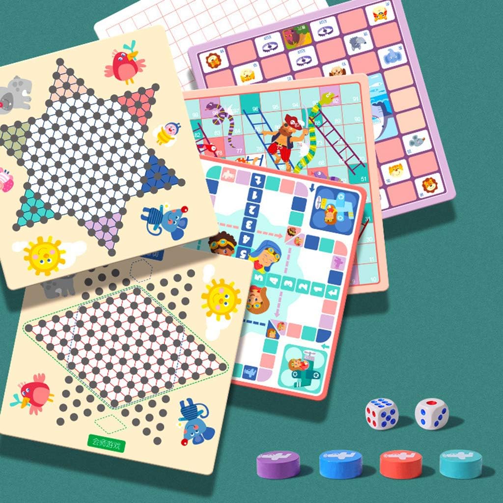 Chinese Checker Wooden Educational Board Strategy Kids Family Game Toy