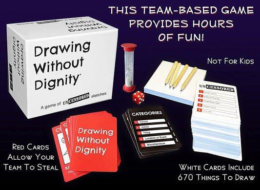 A Twisted Funny Adult Party Games Version of The Classic Drawing Game