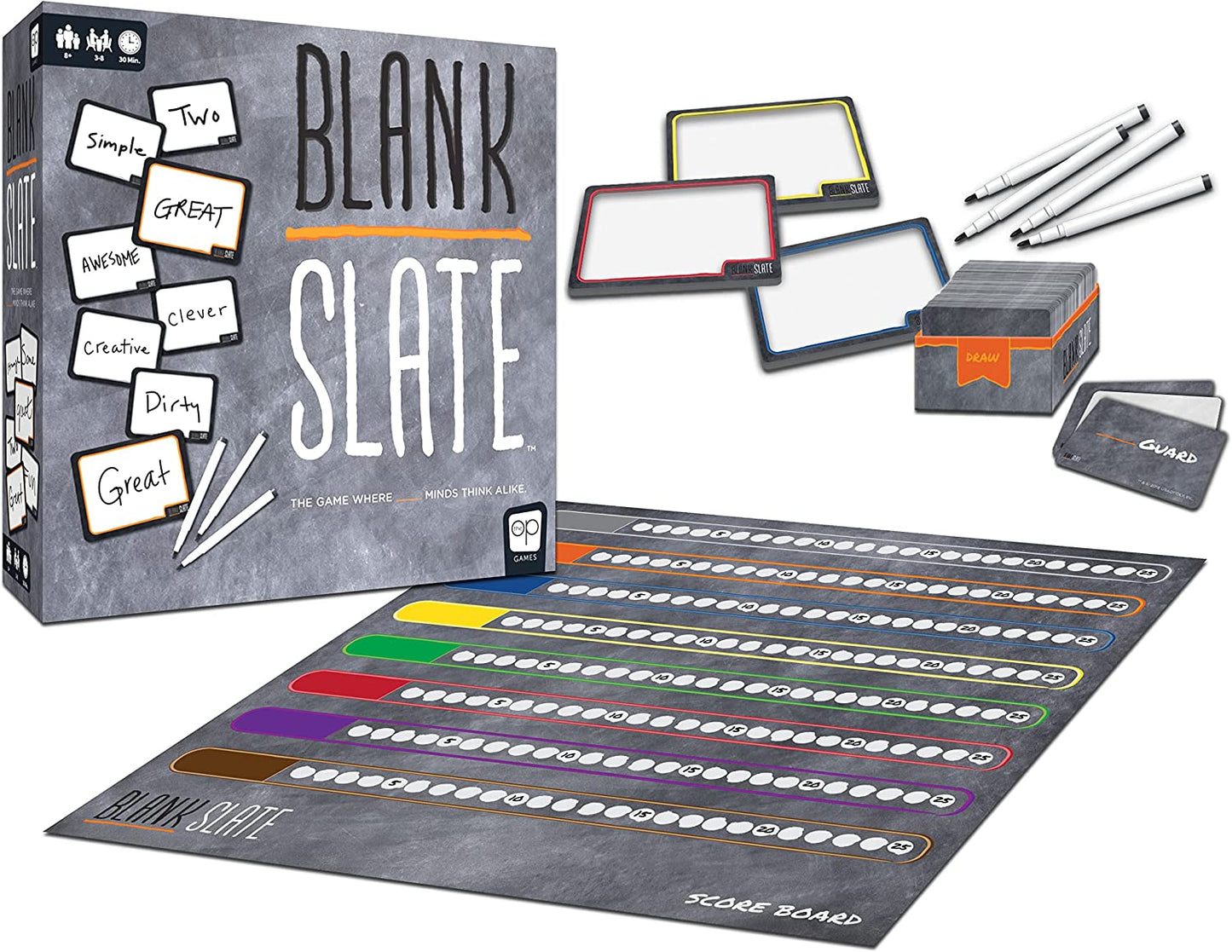 BLANK SLATE - The Game Where Great Minds Think Alike | Fun Family Friendly Word Association Party Game, 3 to 8 players