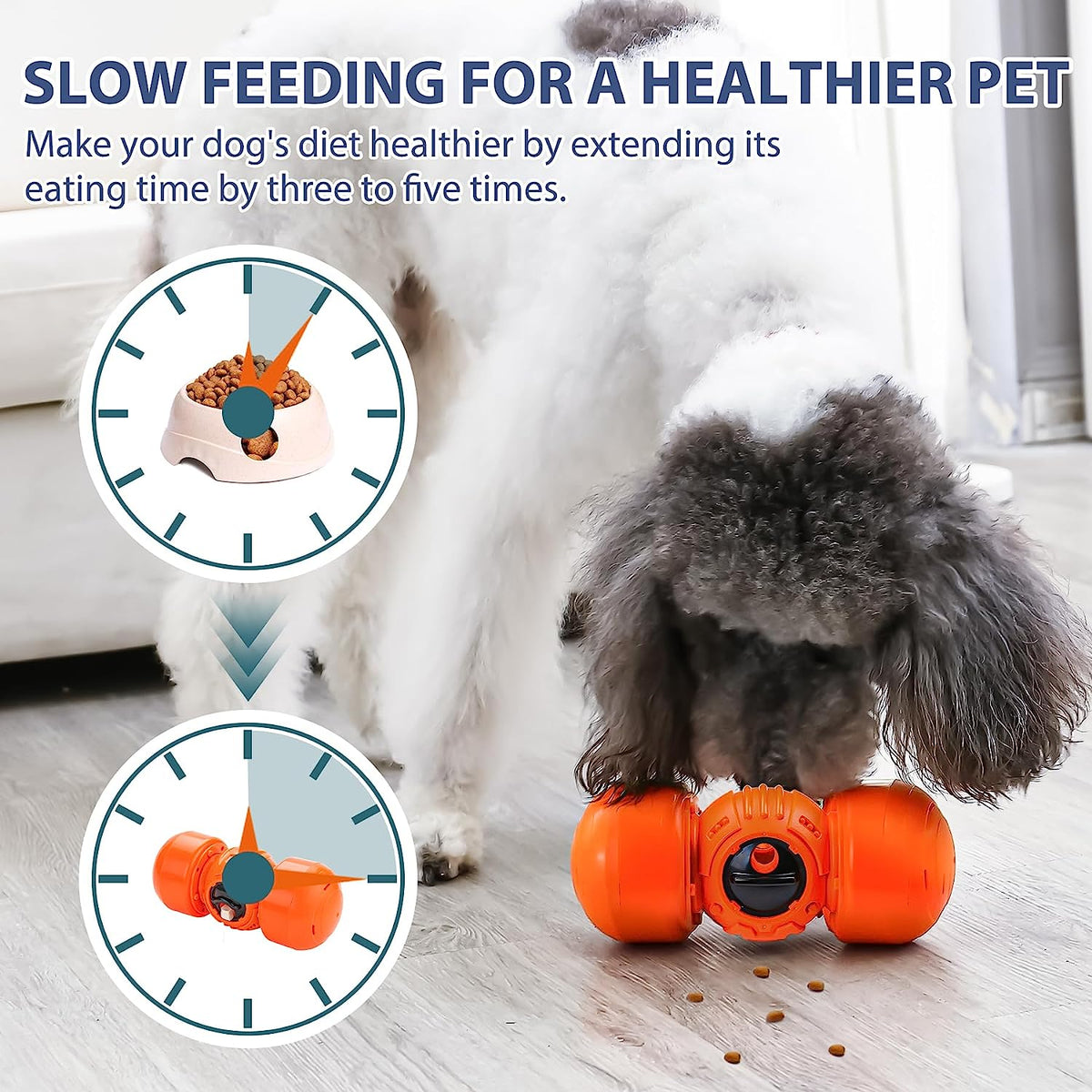 Interactive Dog Puzzle Toys Treat Dispenser,Large Treat Dispensing Dog Toys Puzzle,Dog Food Puzzle Toy for Mental stimulating.