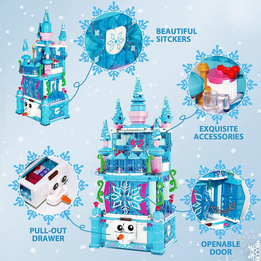 Princess Castle STEM Building Toys for Girls Age 6 7 8 9 10 11 12 Years Old- 492 PCS Castle Building Blocks Kits Creative Educational Building Sets Chris as Birthday Gifts for Girl Boys Kids