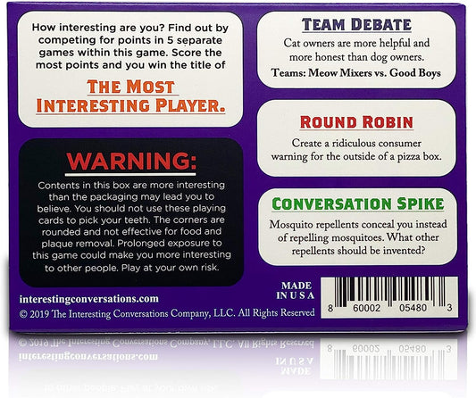 Laugh-Out-Loud Fun: The Very Interesting Game for Adults & Teens