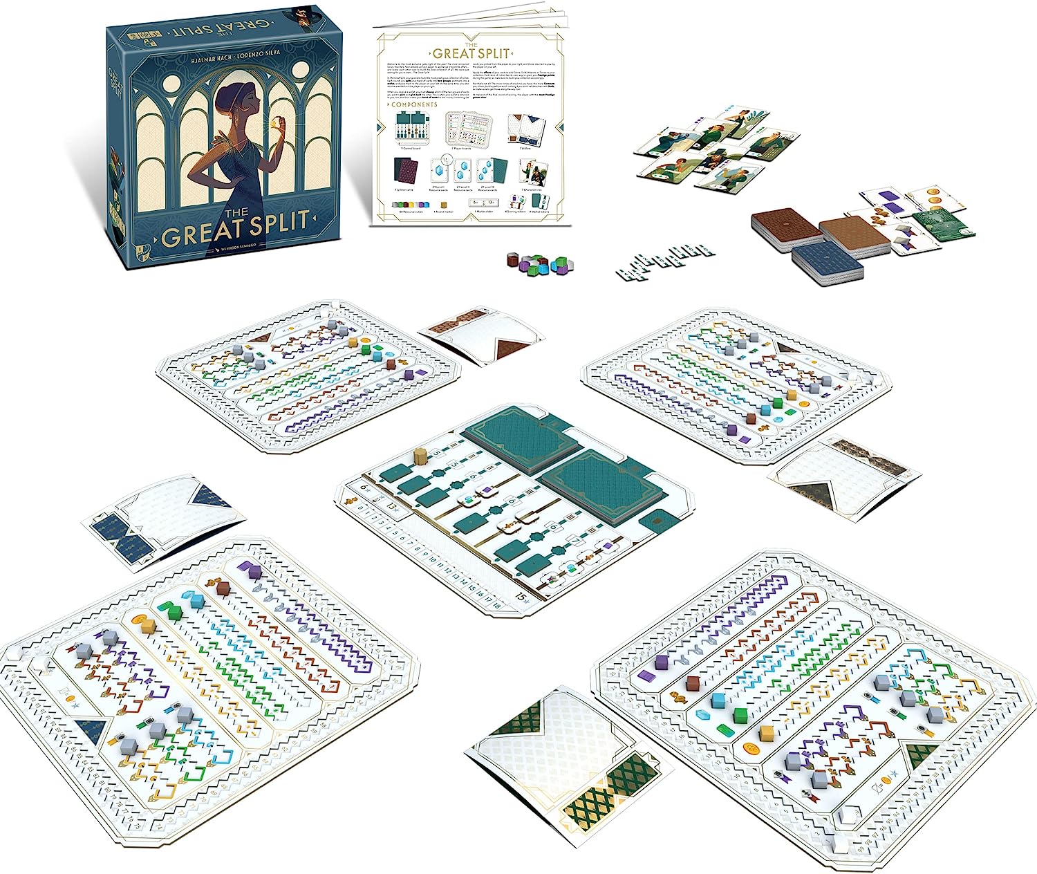The Great Split -for 2 to 7 Players for The Great Split Board Game | Family Board Game | Board Game for Adults and Family | Card Drafting Board Game