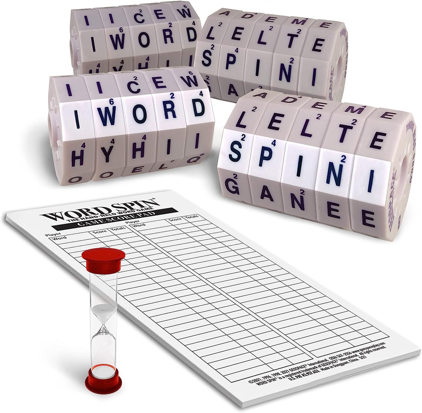 Word Spin Deluxe Family Edition for Adults and Kids - The Original Award Winning Magnetic Word Game with 20 Magnetic Spin Wheels