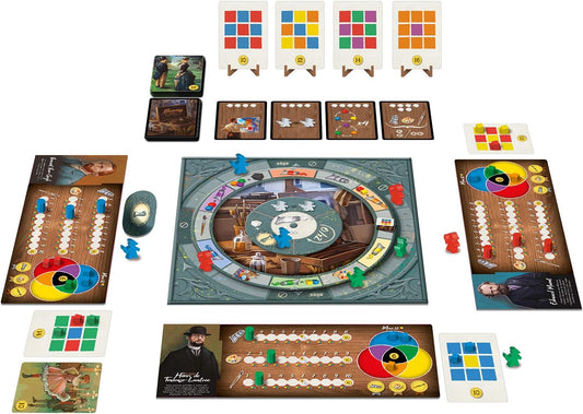 Colors of Paris Board Game | Creative Art Themed Strategy Game for Adults and Kids Ages 10+ | 2-4 Players | Average Playtime 40-60 Minutes | Made