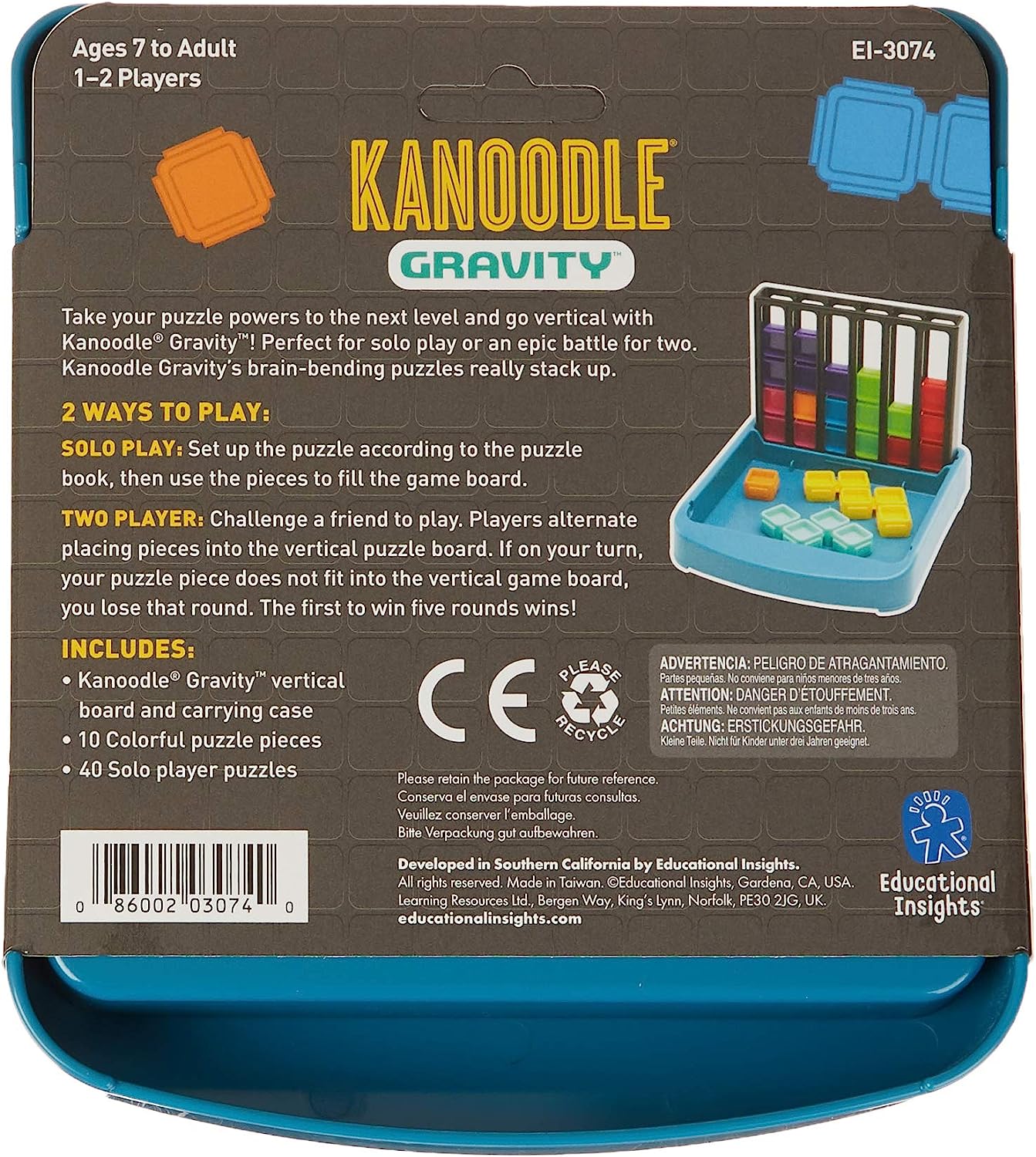 Kanoodle Gravity Classroom Pack of 9, Develops Problem-Solving And Strategic Thinking, Ages 7+