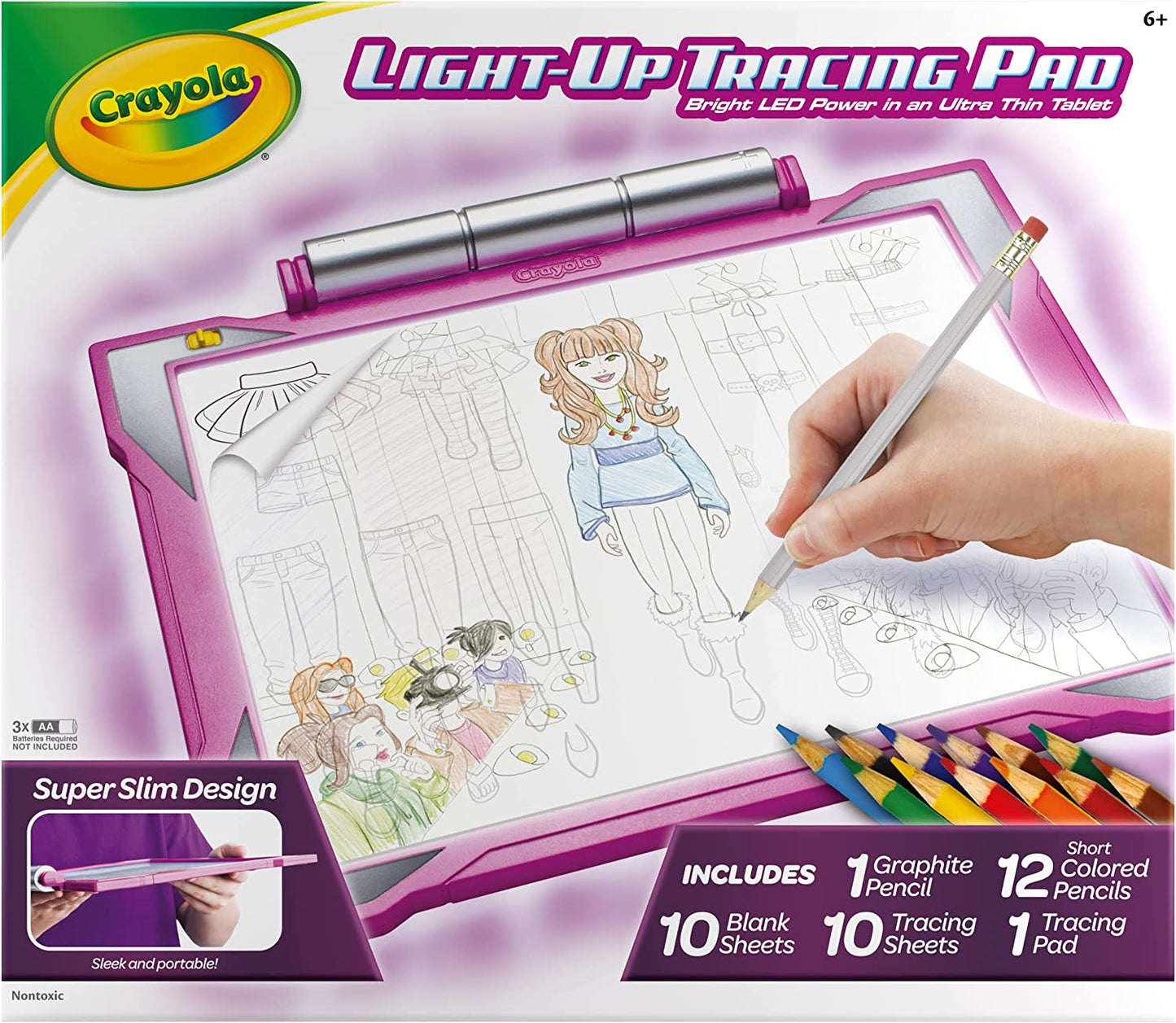 Light Up Tracing Pad - Pink, Drawing Pads for Kids, Kids Toys, Gifts for Girls and Boys, Ages 6, 7, 8, 9 [Amazon Exclusive].
