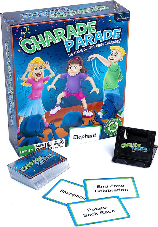Charade Parade - The Game of Tag Team Charades, Fun Game for Families and Friends, Dance, Act, and Gesture Your Way to Victory