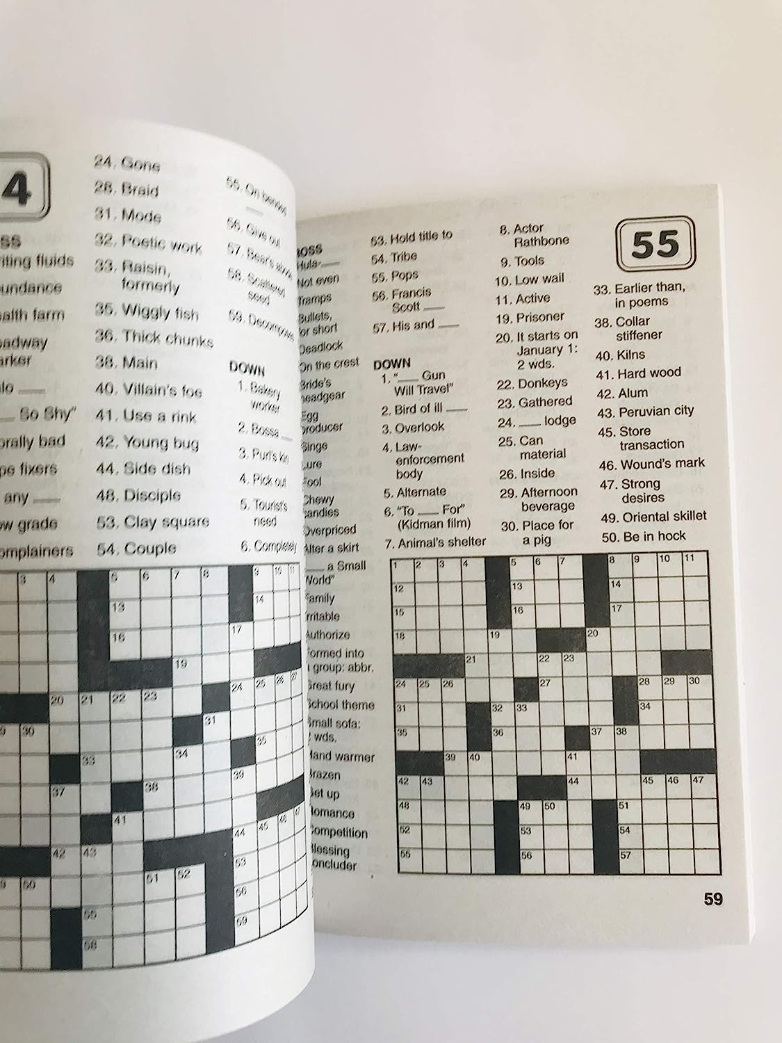 4 Issues of The Easy Crossword Express Crossword Puzzles 2021 2020 Super Jumbo Specials