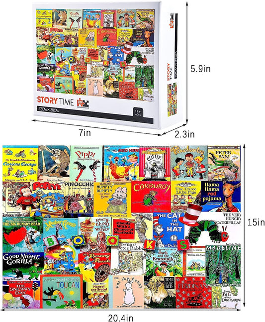 500 Piece Adult Puzzles Story Time, Large Jigsaw Puzzle Fits Family Challenge, Best Games for Adults, Educational Puzzles, Gifts for Birthdays and Holidays Home Decoration