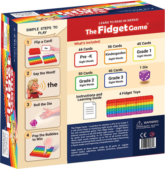 Learn to Read in Weeks Master 220 High-Frequency Dolch Sight Words Curriculum-Appropriate for Pre-K to Grade 3 - Popping Mats & Dice