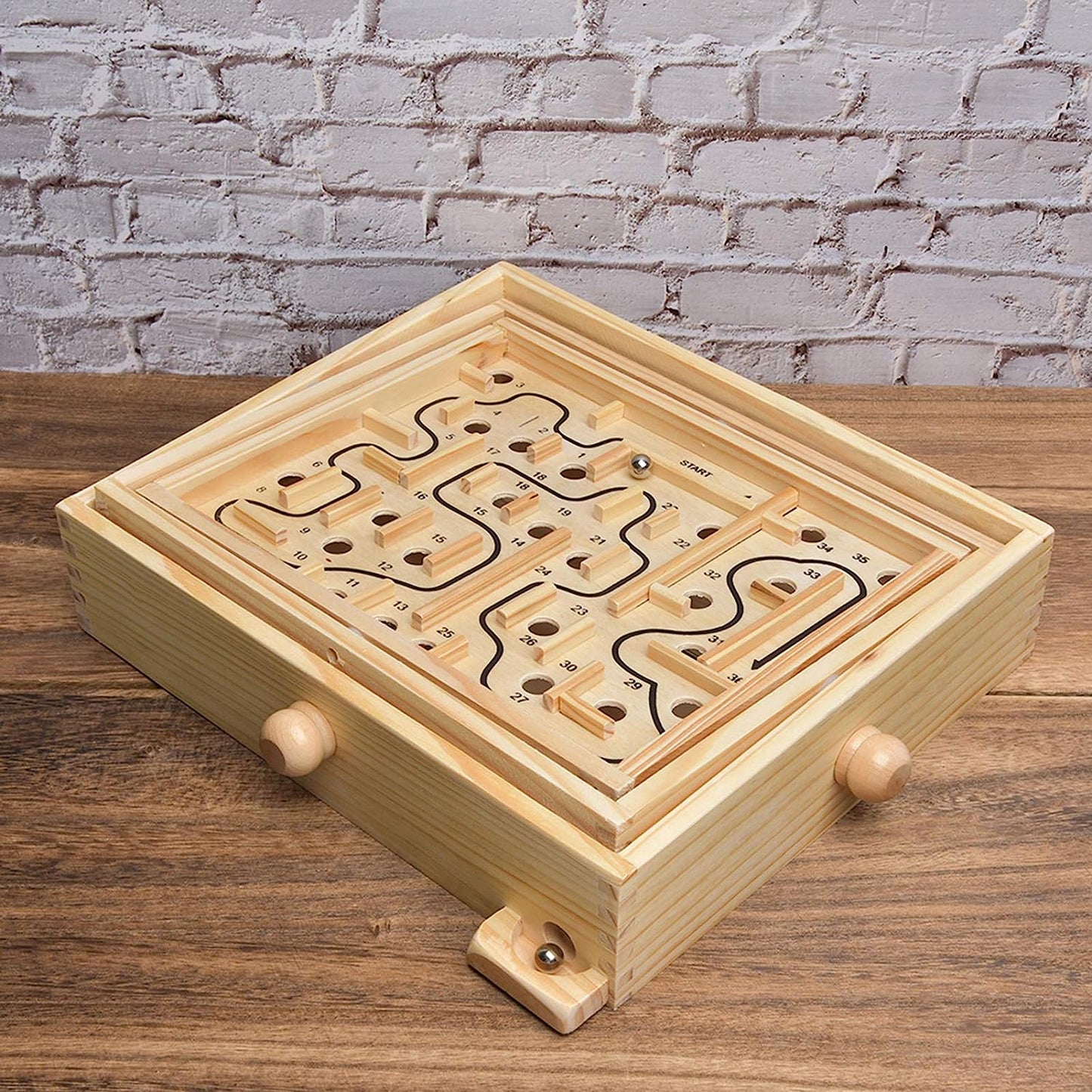 Maze Puzzles Wooden Educational Maze Brain Training Board Game Logic Thinking Game for Adult Kid Bicyclelight Unlock Toys, Sudoku