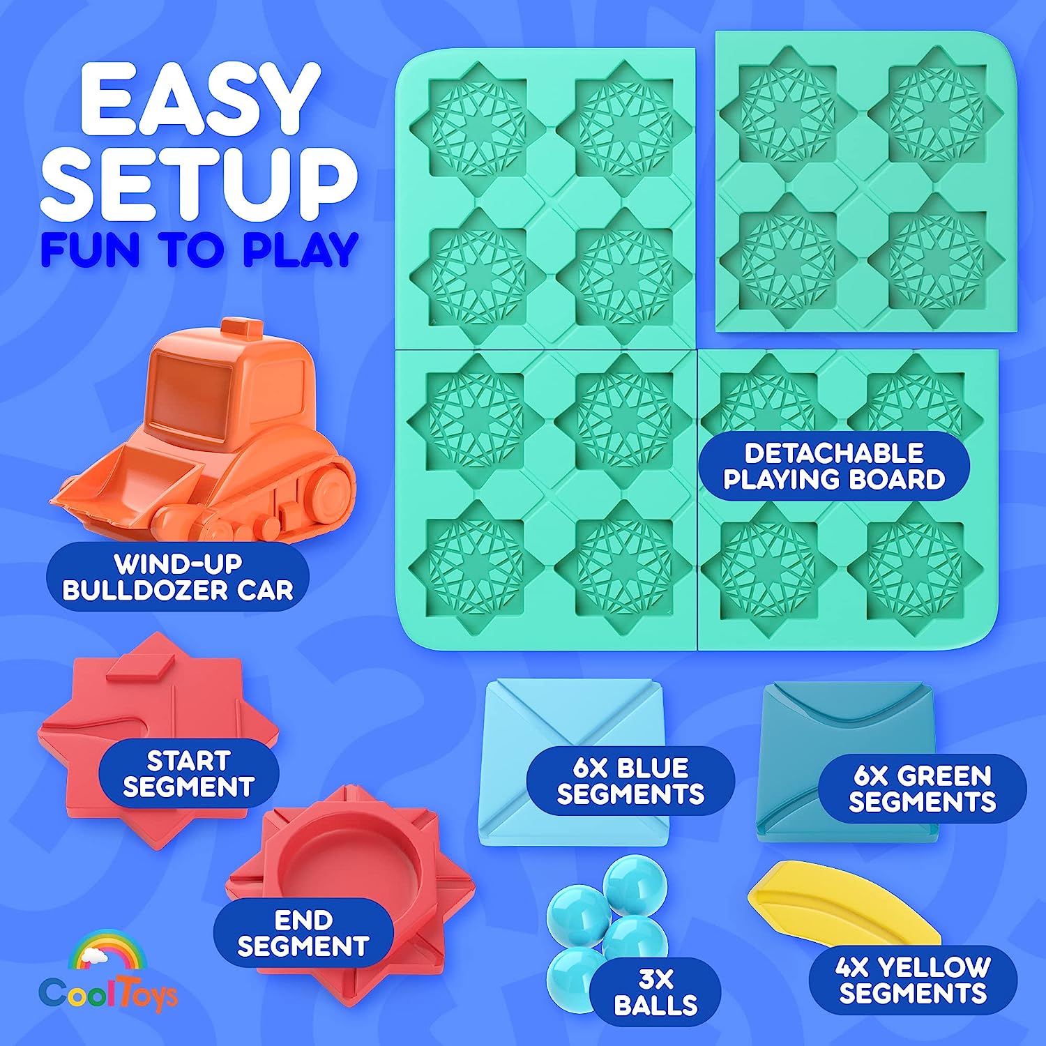 Build-A-Track Brain Teaser Puzzles for Kids Ages 4-8 - Educational Smart Logic Board Game for Children, 4 Levels & 100+ Skill-Building Challenges, Fun Home & Travel Boys & Girls STEM Activity