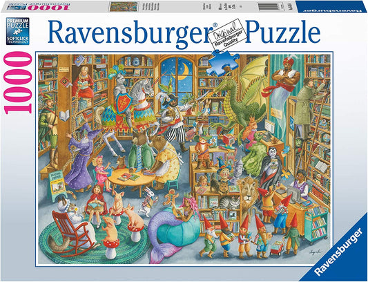 16455 Midnight At The Library 1000 Piece Puzzle for Adults - Every Piece is Unique, Softclick Technology Means Pieces Fit Together Perfectly