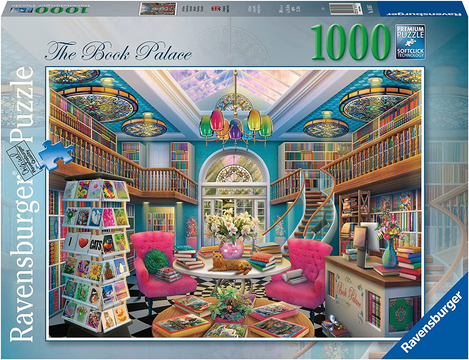 The Book Palace 1000 Piece Jigsaw Puzzle for Adults - 16959 Every Piece is Unique, Softclick Technology Means Pieces Fit Together Perfectly