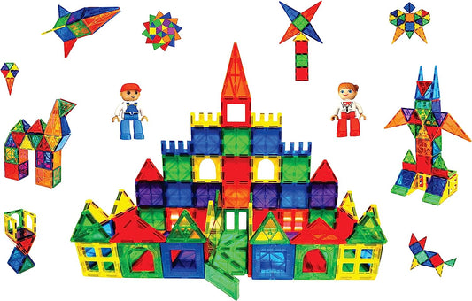 Creative Magnetic Building Tiles - Imagination, Learning- Stacking Blocks- Learning Toy for Boys and Girls- Rivets-Fastened, Recreational, Conventional Fun, Educational Tiles for Toddlers and Kids