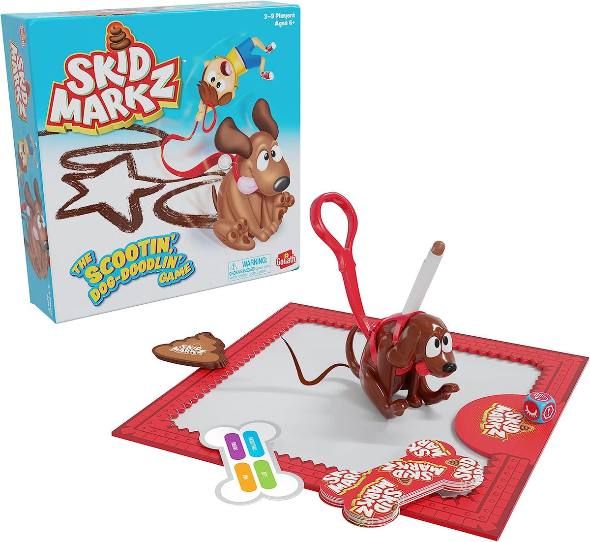 Skid Markz Game - The Scootin,' Dog-Doodlin' Drawing Game by