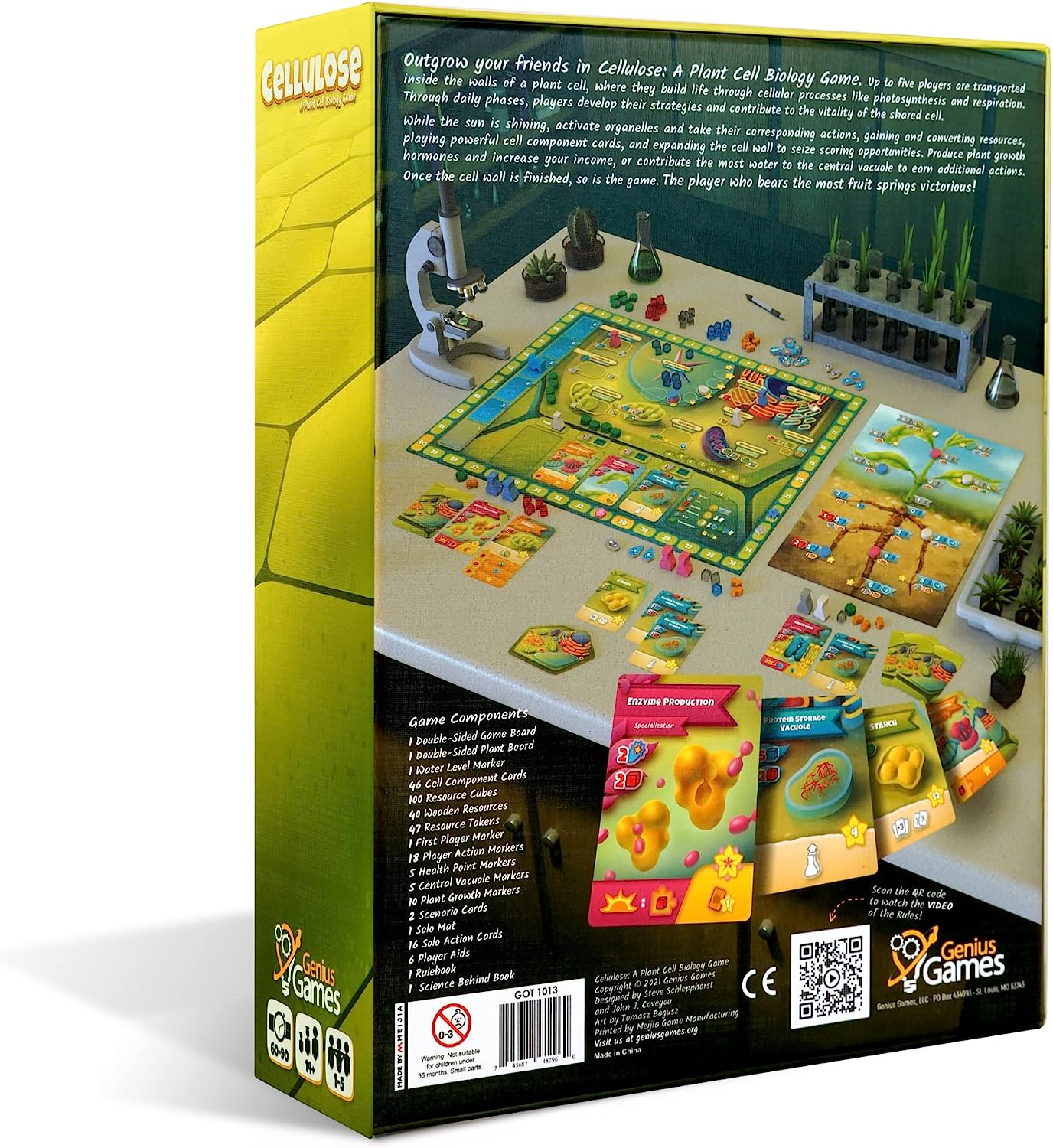 Collector's Edition Cellulose: A Plant Cell Biology Game | A Strategy Board Game with Accurate Science | Perfect for STEM Enthusiasts, Teachers, Students…