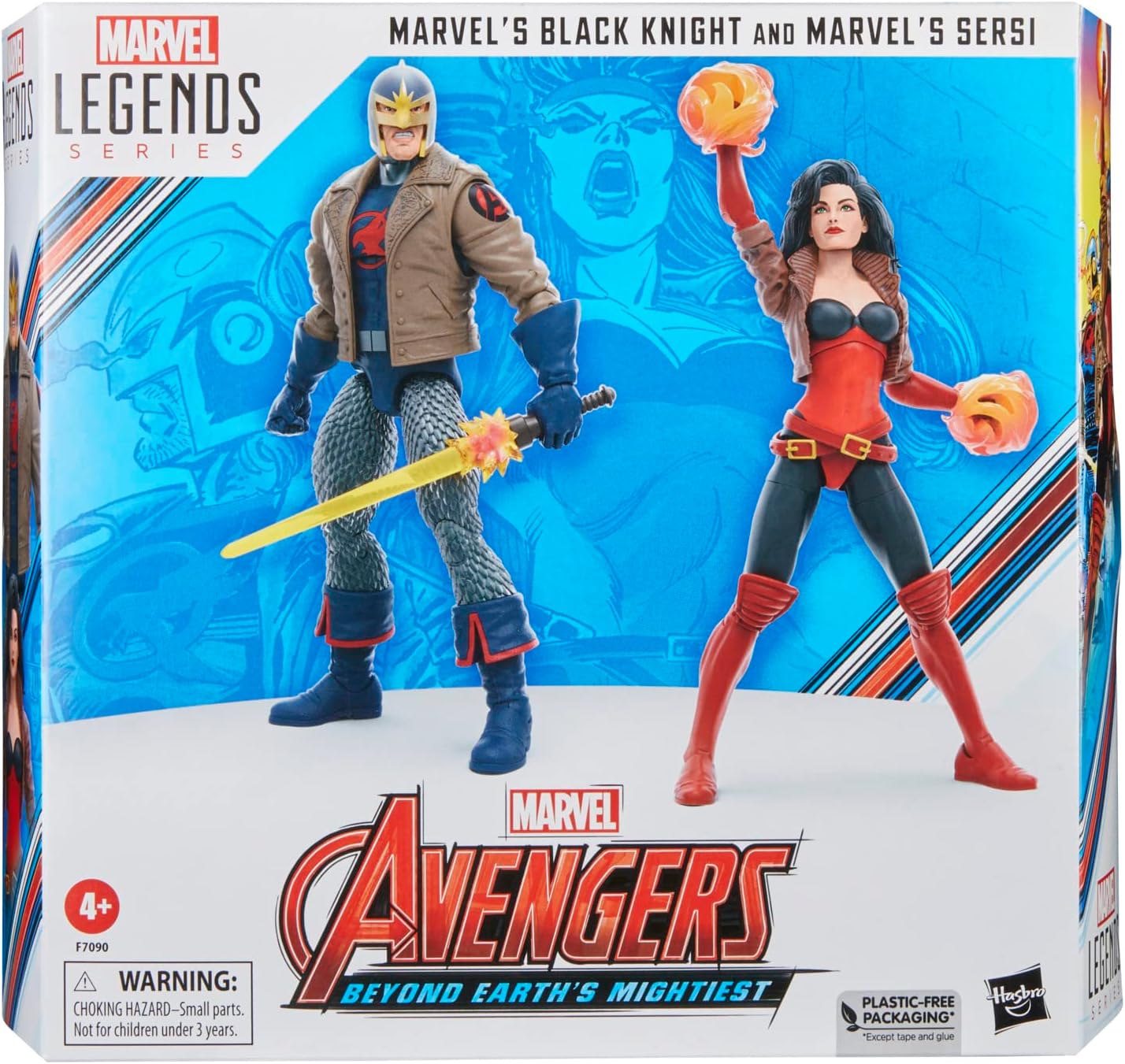 Legends Series Black Knight & 's Sersi, Avengers 60th Anniversary Collectible 6-Inch Action Figures (Amazon Exclusive)