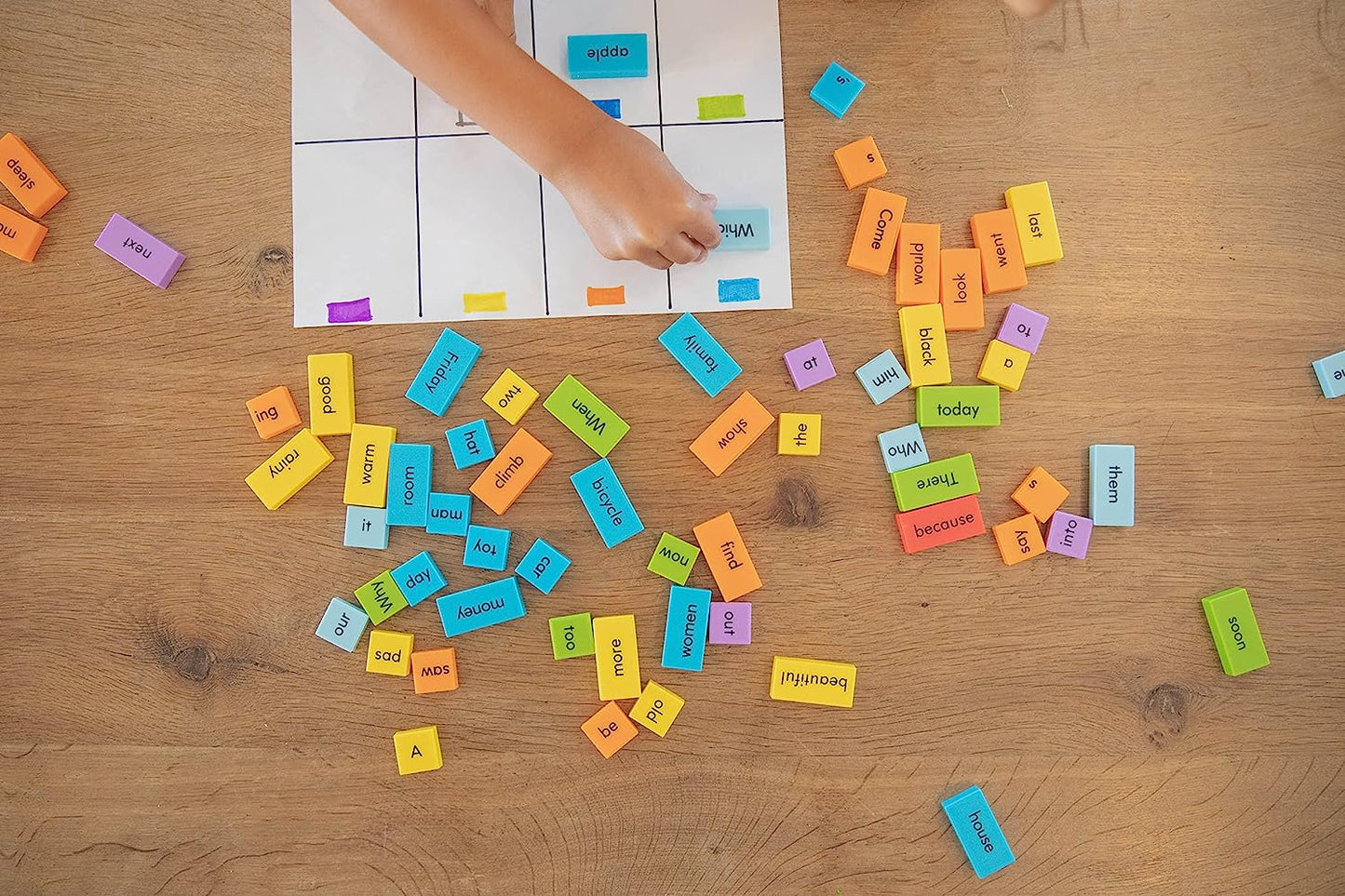 Sentence Building Dominoes, Learn to Write Manipulatives for Classroom & Home, Set of 114 Double-Sided Dominoes, Ages 6+