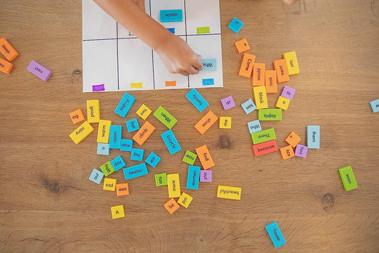 Sentence Building Dominoes, Learn to Write Manipulatives for Classroom & Home, Set of 114 Double-Sided Dominoes, Ages 6+