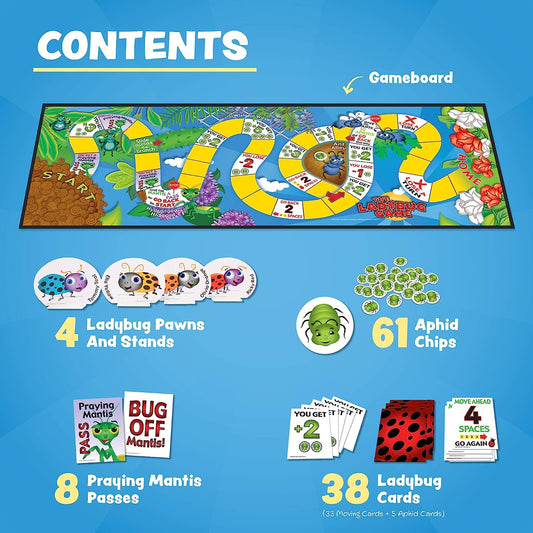 The Ladybug Game, Great First Board Game for Boys and Girls, Award-Winning Educational Game, Kids’ Game for Ages 3 and Up