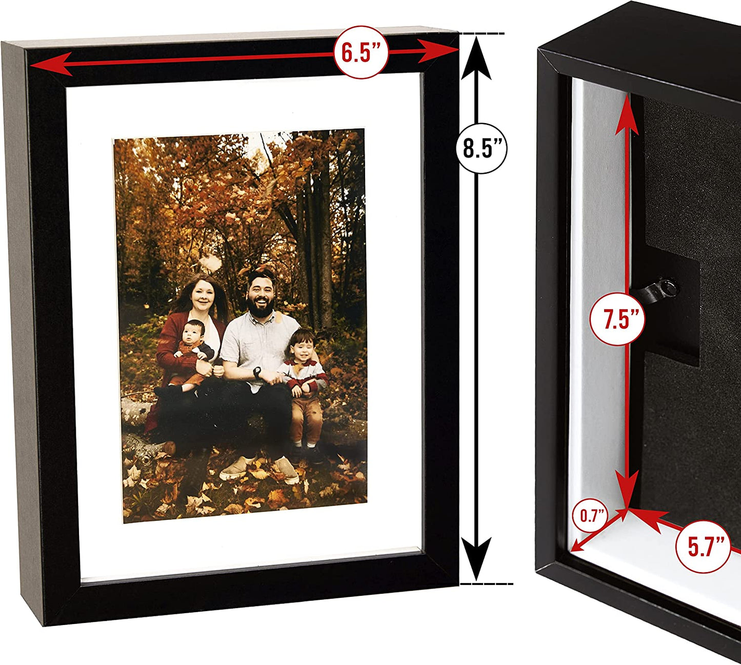 Photo Picture Frame Diversion Safe – Mini Safe Box with Hidden Secret Compar ent to store your Money, Cash, Jewelry or Herbs. Perfect for Home Security. (4X6, Black)