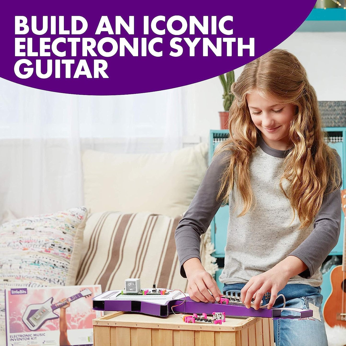 Electronic Music Inventor Kit - for 96 months to 1320 months, Build, Customize, & Play Your Own Educational & Fun High-Tech Instruments!
