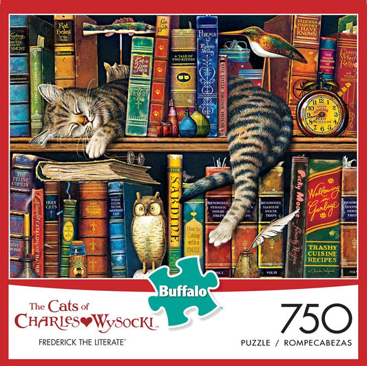 Charles Wysocki - Frederick the Literate - 750 Piece Jigsaw Puzzle Multicolor, 24"L X 18"W