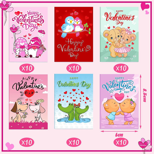 60 Pieces Valentines Day Mini Activity Books Valentines Day Gifts for the Little Ones Includes Mazes, Word Search, Sudoku, Drawing and More Fun and Games Activity Books Paperback