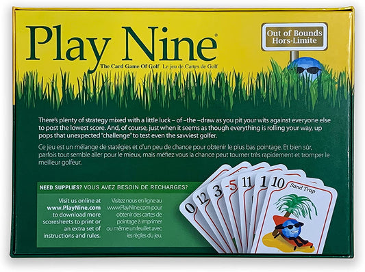 PLAY NINE - The Card Game of Golf, Best Card Games for Families, Strategy Game For Couples, Fun Game Night Kids, Teens and Adults, The Perfect Golf Gift