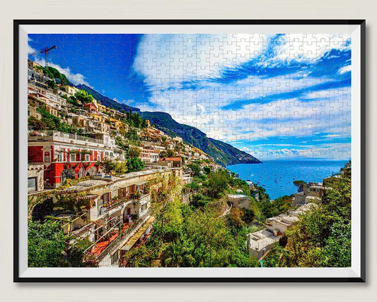 Wooden Adult 3000 Piece Puzzle Positano Toy Children's Brain Challenge Puzzle