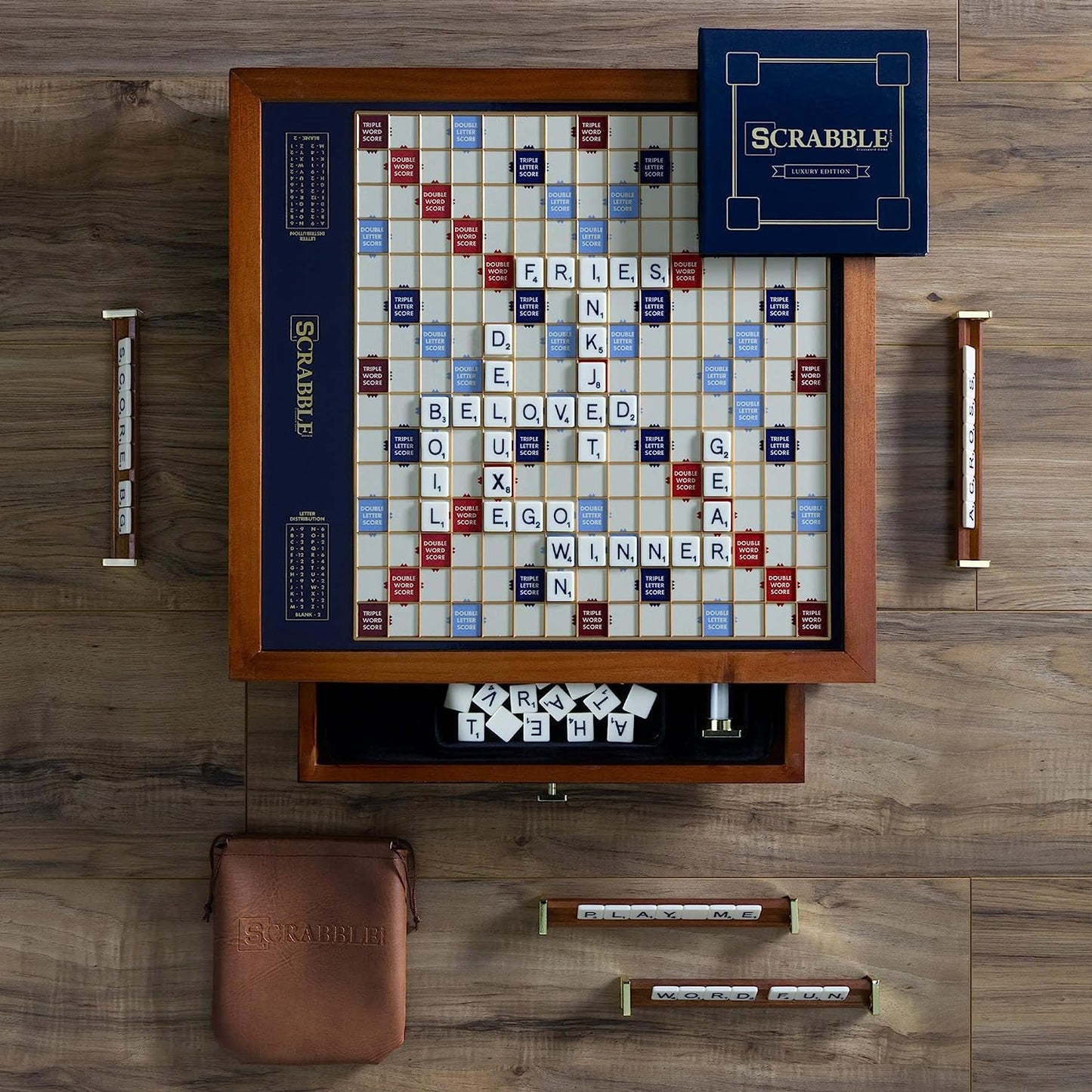 Trophy Luxury Edition with Rotating Wooden Game Board