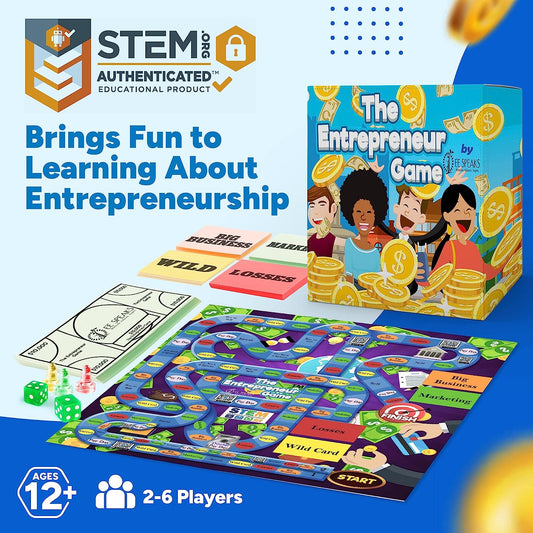 The Entrepreneur Game- Award Winning STEM-Accredited Board Game- Fun Way to Learn How to Create Grow and Expand an Idea Into an Empire