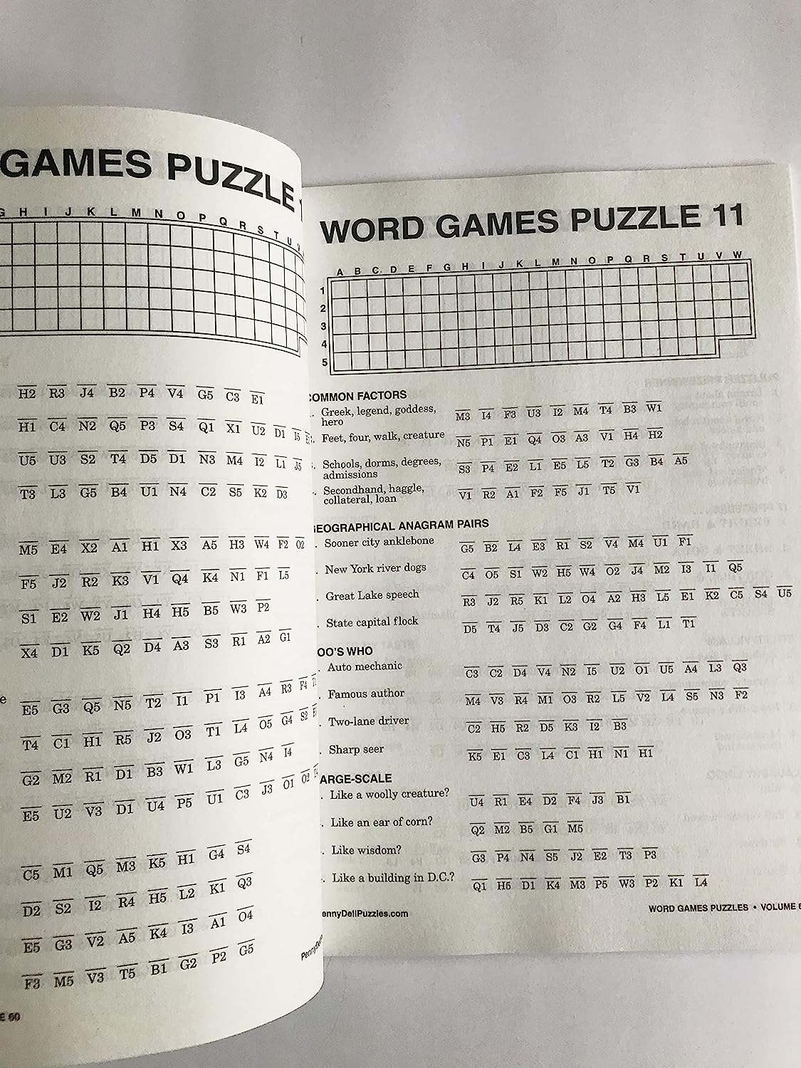 Volume 58, 59, and 60 of Word Games Puzzles from Seleced Puzzle Series