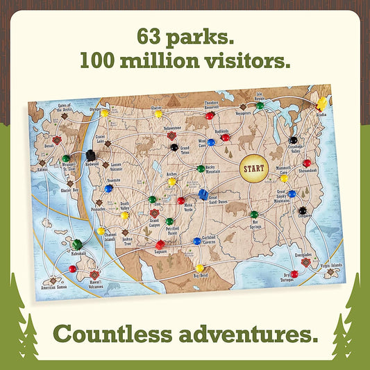 Trekking The National Parks - The Award-Winning Strategy Board Game for Family Night | The Perfect Board Game for National Park Lovers, Kids & Adults | Ages 10 and Up | Easy to Learn