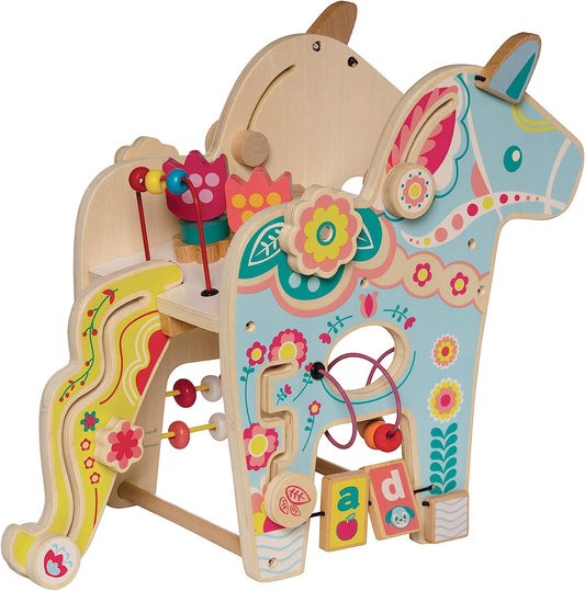 Playful Pony Wooden Toddler Activity Center