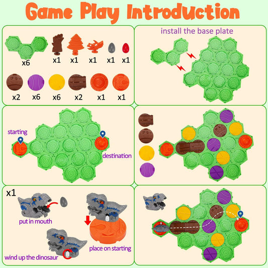 Dinosaur Maze SE Activities Toys for Kids 3-5 Year Old Preschool Learning Educational Toy for Boys Brain Teasers Puzzles Games Board for 4-6 Logical Road Building Track for 5-7 4-8 9 Birthday Gifts