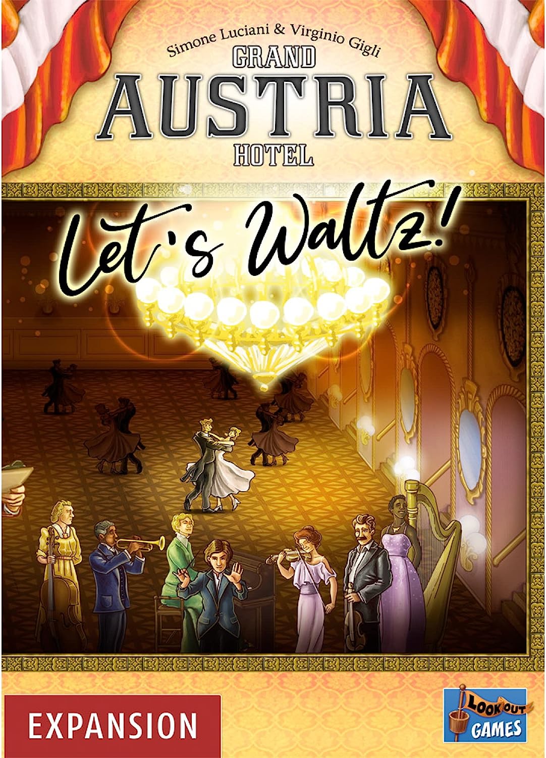 Grand Austria Hotel Let's Waltz Board Game Expansion | Action Drafting Strategy Game for Adults and Kids | Ages 12+ | 2-4 Players | Average Playtime 90-120 Minutes | Made by