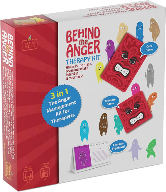 Therapy Kit - Anger Management Therapy Games for Kids and Teens | Social Emotional Therapeutic Games for Anger Control | Mental Health Therapy Tools and Toys for use by Professionals