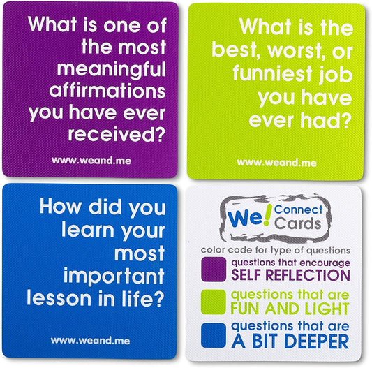 Connect Cards Icebreaker Questions Trust Building Games Teambuilding Activities Conversation Starters for Meetings and Workplace As Seen on TEDx (60 Cards)