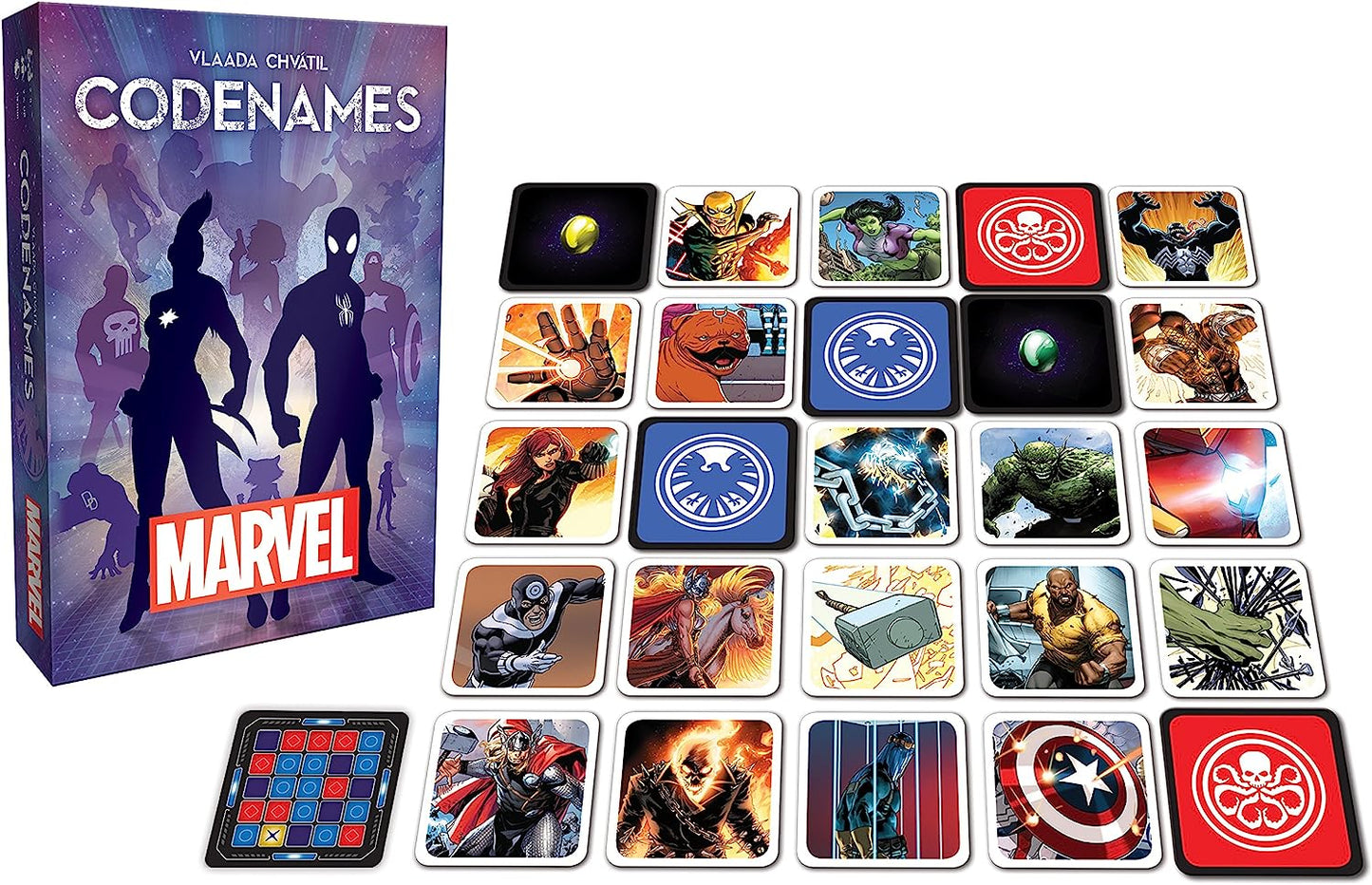 Codenames | Based On The Hit Social Word Game Codenames | Relive Memorable Moments From The Comic Universe | Fun Board Game For The Whole Family