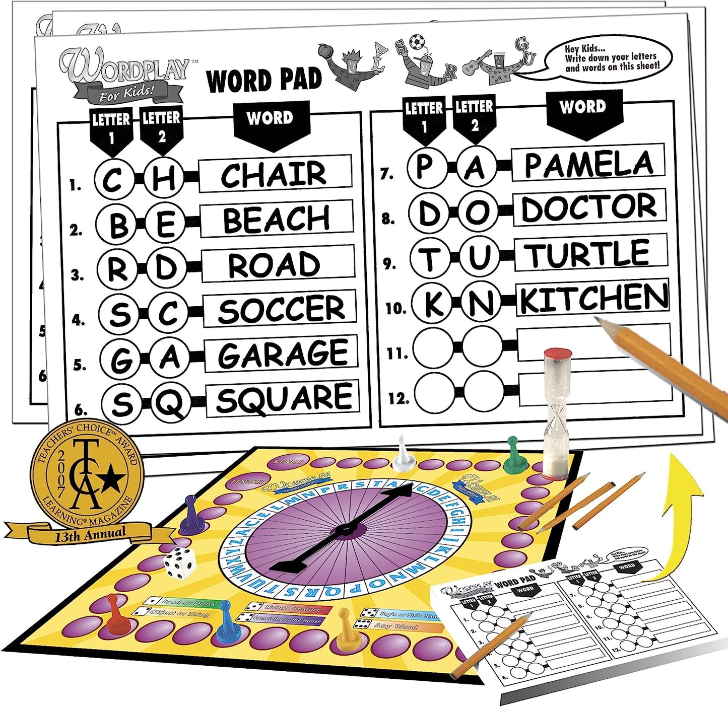 Wordplay for Kids - Fun and Educational Board Game for Kids - Ages 6-12 - Classic Word and Party Game for Kids and Family Game Night Fun